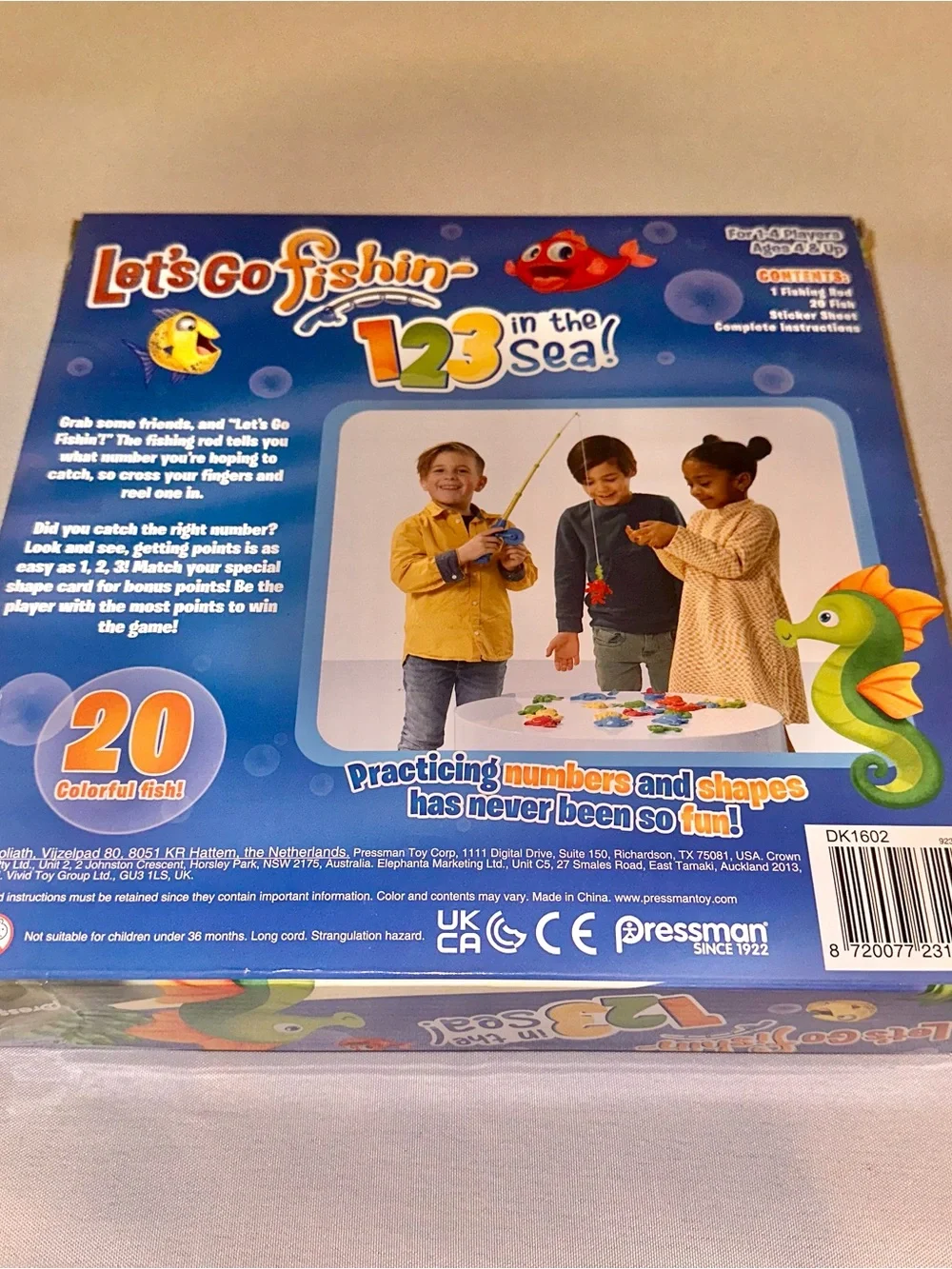 Let's Go Fishin' 123 in the Sea! by Pressman - Toy Fishing Game